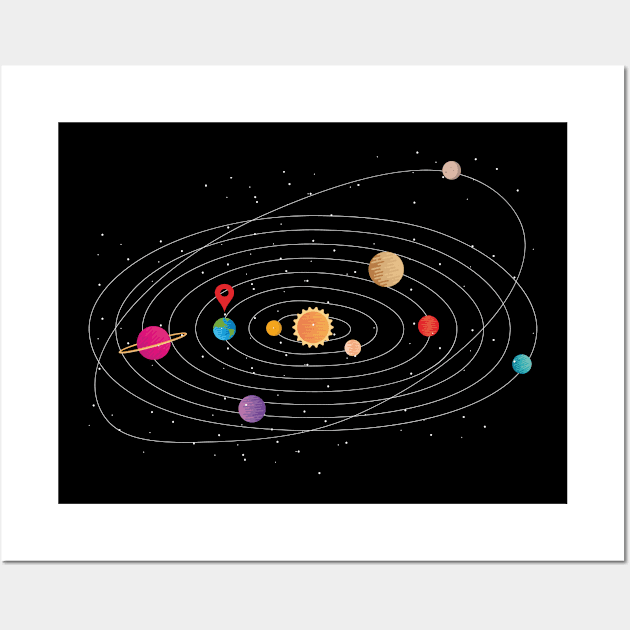 Home Planet Wall Art by Urban_Vintage